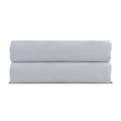 Простыня на резинке из сатина серого цвета из коллекции russian north, 180х200х30 см