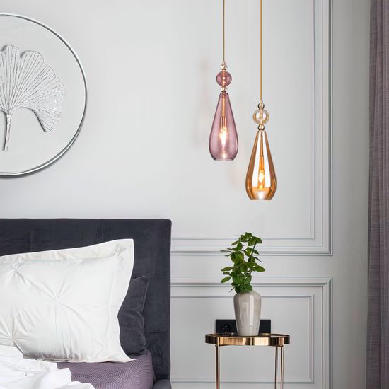 50202/1 / подвесной светильник / янтарный