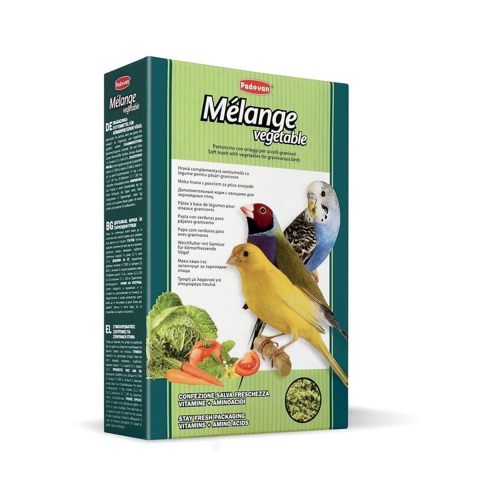 Корм Padovan MÉLANGE vegetable для птиц дополнительный с овощами 300 г