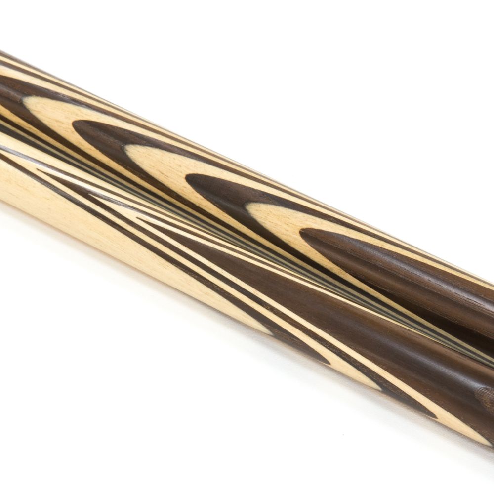 Кий для русского бильярда 2-pc "Классика" (термоясень, граб) 13 запилов