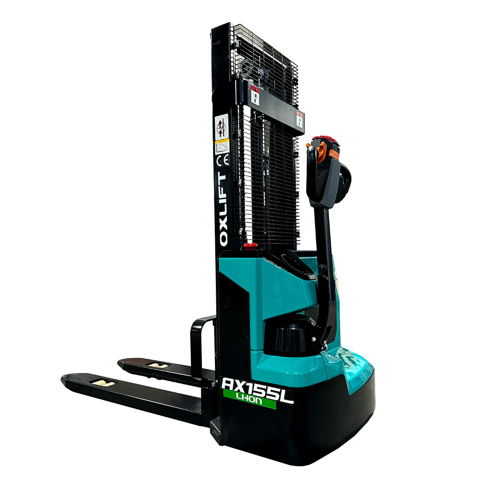 Штабелер самоходный OXLIFT AX155L Li-ion (г/п 1,55 т, h=2,5 м, АкБ 24В/100 А-ч, ЗУ)
