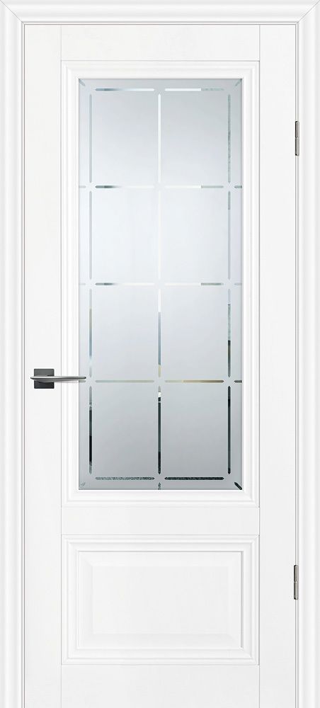 Дверь PSC-37 / Цвет Белый / Сатинат, гравированное / Двери PROFILO PORTE