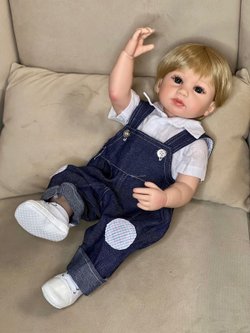 Кукла Реборн виниловая 55см в пакете (FA-326)