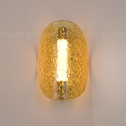 Бра Cloyd CARUDO W1 / золото - янтарн. стекло (арт.20370)