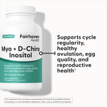Fairhaven Health, мио-инозитол и D-хиро-инозитол, 120 капсул
