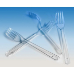Вилка ПРОЗРАЧНАЯ, (комплект 50 шт)