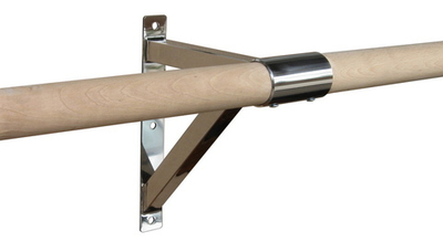 Модель №9- кронштейн балетного (хореографического) станка одноуровневого из нержавеющей стали