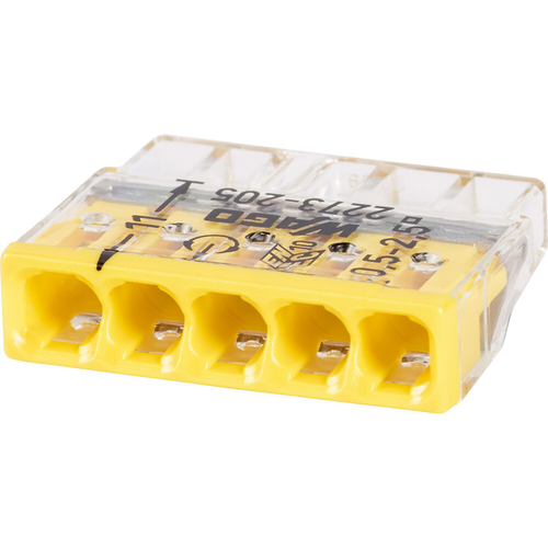 Клеммник 5*-2,5  WAGO (2273-205)