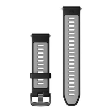 Ремешок Garmin Forerunner QuickFit 22 мм, черные/серые силикон 010-11251-9Y