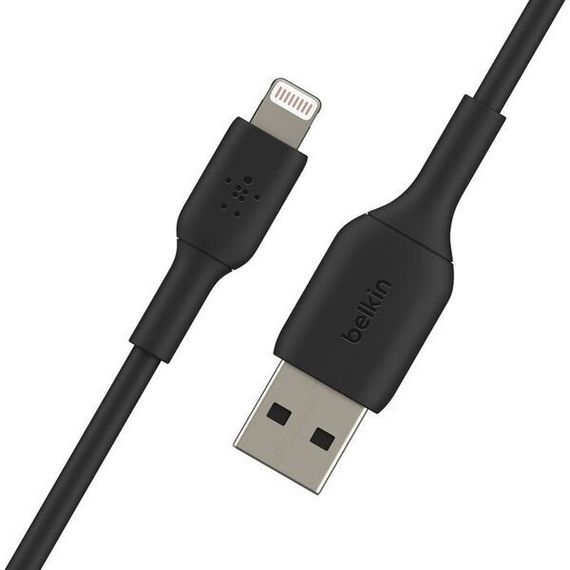 Кабель Belkin BoostCharge Lightning - USB-A 1 м (CAA001btMBK) черный