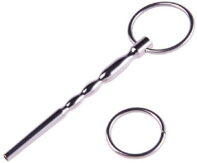 Уретральный плаг Prince Albert с фиксирующим кольцом 10,5 см