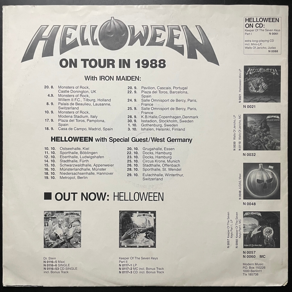 Helloween - Keeper Of The Seven Keys - Part II (Германия 1988г.)