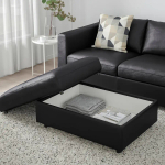 Пуф - VIMLE  IKEA/  ВИМЛЕ ИКЕА,  98х73 см,  черный