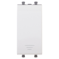 Кнопка модульная, "Avanti", "Белое облако", 1 модуль