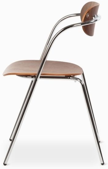 Обеденный стул Mina металлический каркас и дерево