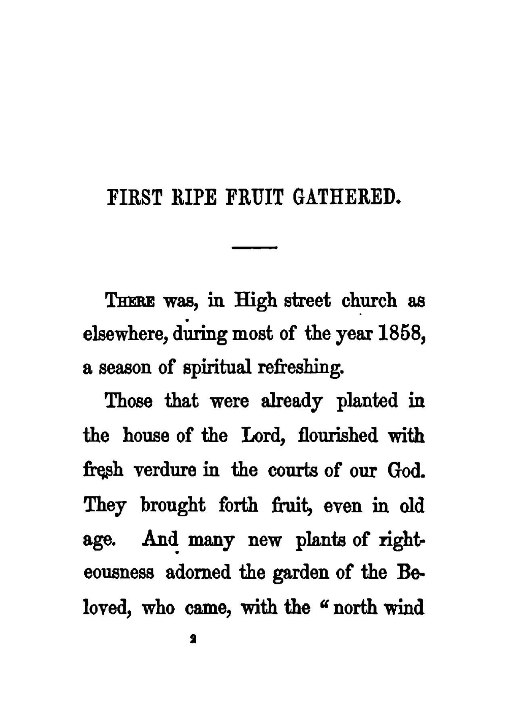 First Ripe Fruit Gathered | John White Chickering
