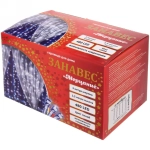 Гирлянда для дома ЗАНАВЕС «Мерцание» ш3,0* в2,5 м 480 ламп LED, прозрач.пров, авторежим, IP-20, Синий (возможность соединения)