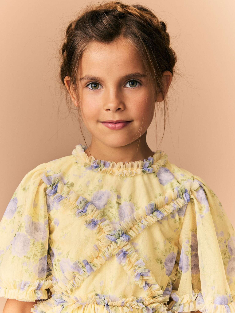 Платье для девочки Next E57-542, Светло-желтый