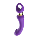 Фиолетовый изогнутый вибромассажер Moon Vibrator - 21,1 см. (Цвет: фиолетовый)