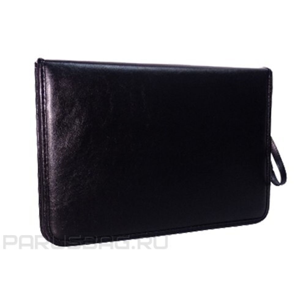 Папка деловая Спейс Hannover, кожзам, ручка-петля, черная