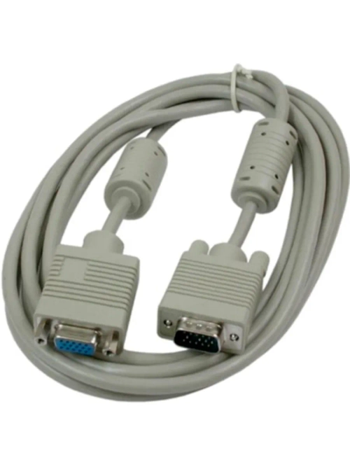 Кабель VGA (M) - VGA (F) 1.8m белый