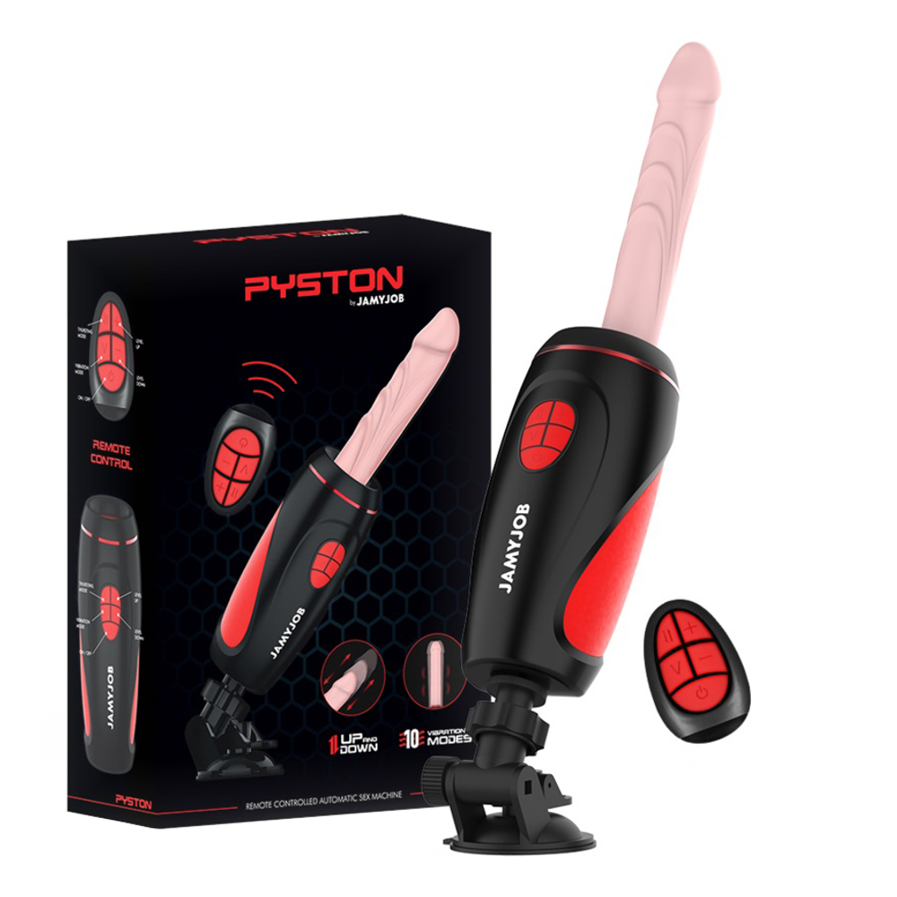 Компактная секс-машина 42см с пультом ДУ Jamyjob Pyston Auto Sex Machine