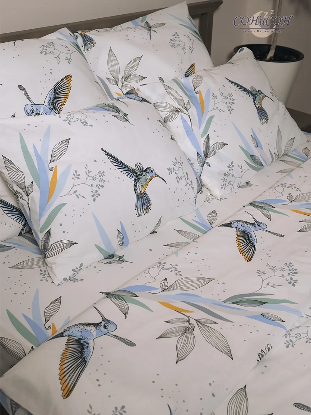 Наволочка 40х60 см, 100% хлопок, 1 шт