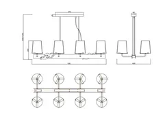 Подвесной светильник Maytoni MOD040PL-08CH