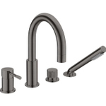 Смеситель на борт ванны Boheme UNO 460-GM Gun Metall