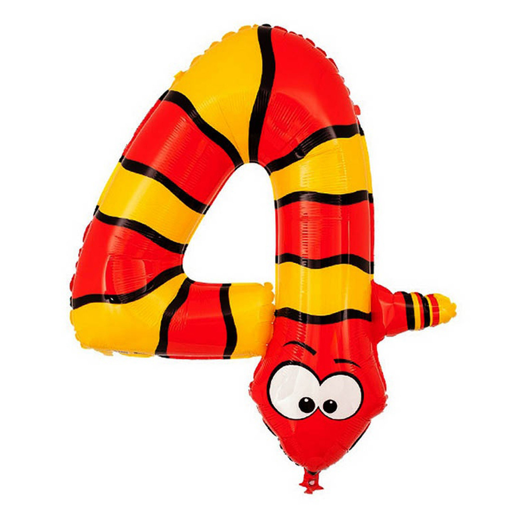 цифра 4 зверята