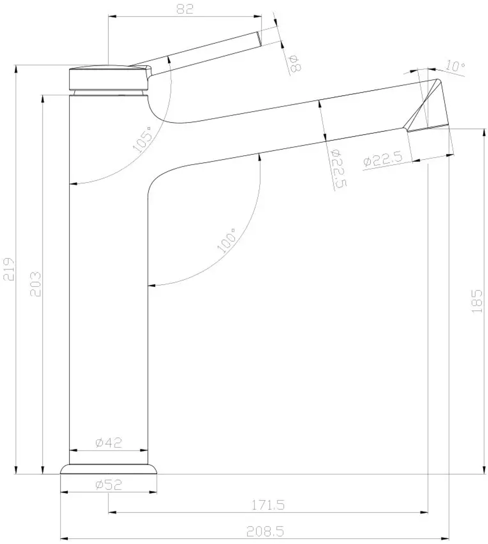 Смеситель Lemark Minima LM3837C для раковины