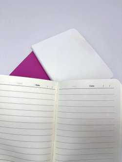 Набор 3 блокнота 88л (138*102мм) линейка розовый, перламутровый, белый (5447-4)