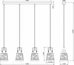 Подвесной светильник Moderli Ekaterina V3021-4P