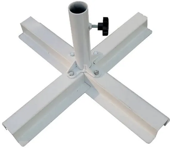 Зонт пляжный с базой на колесах Kiwi Clips&Base, 200х200 см, бежевый