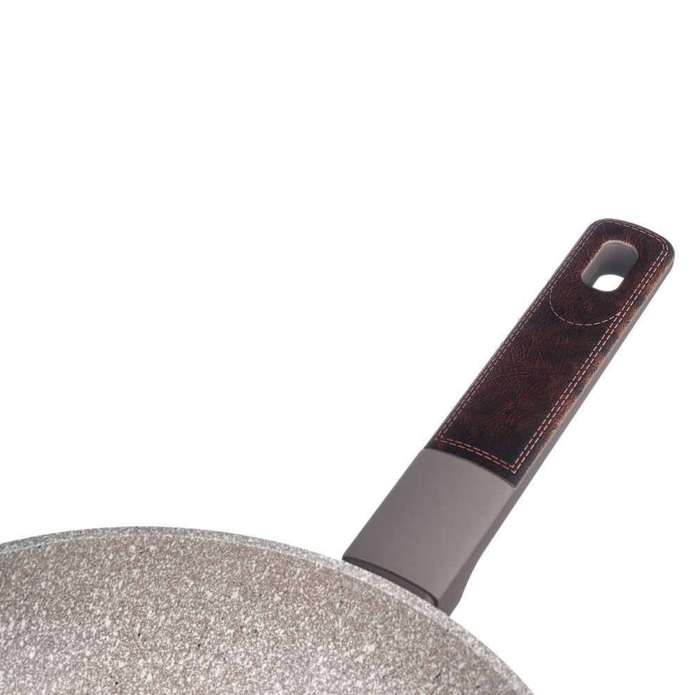 СКОВОРОДА С АНТИПРИГАРНЫМ ПОКРЫТИЕМ PFLUON MARBLE, 24*4,8 СМ