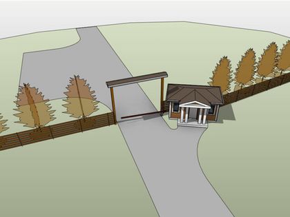 Архитектурные эскизы въездной группы «Усадьбы Романово»