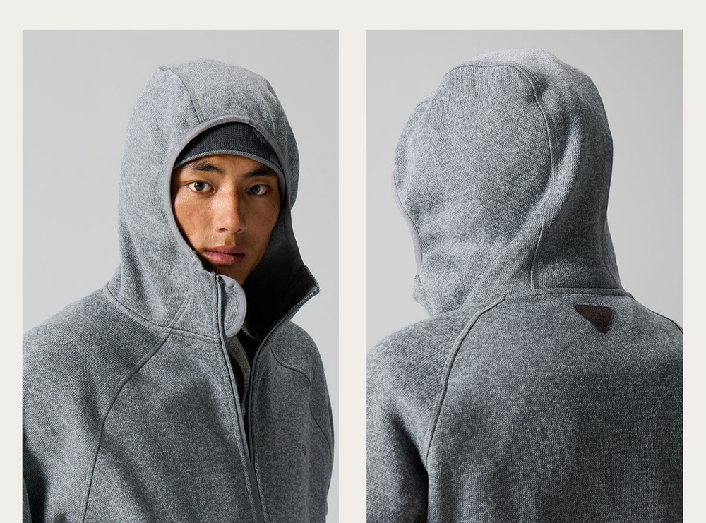 Худи Nothomme Blue Men’s Outdoor Color-Block Fleece Zip-Up Hoodie