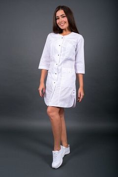 Халат женский "Орхидея" (белый)