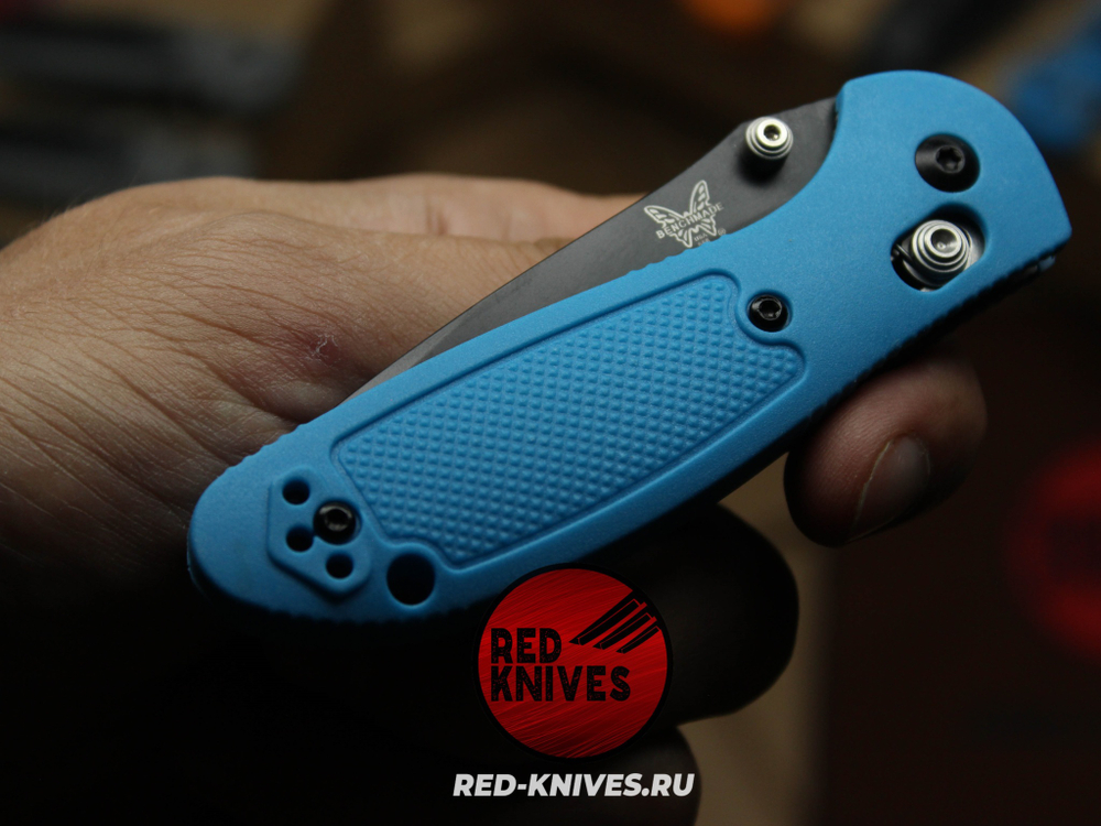 Нож Benchmade 556 Griptilian Mini - небесный нейлон, клинок черный RK/Н43