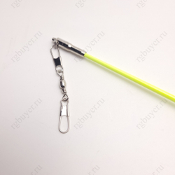 Палочка Sasaki 50 см жёлтая с фиолетовой ручкой KEYxRRK (Fluo Yellow x Lilac)
