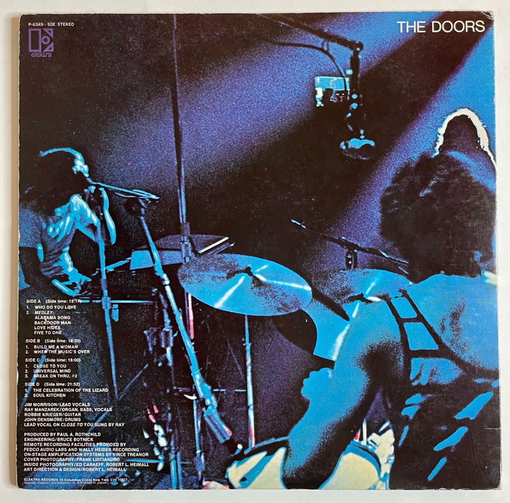 Винтажная виниловая пластинка LP The Doors Absolutely Live (Japan 1978) (No Obi)