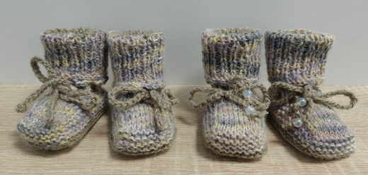 Пинетки детские бесшовные для новорожденных от 0 до 6-ти месяцев. Ручная работа