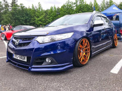 Юбка на передний бампер Modulo на Honda Accord 8