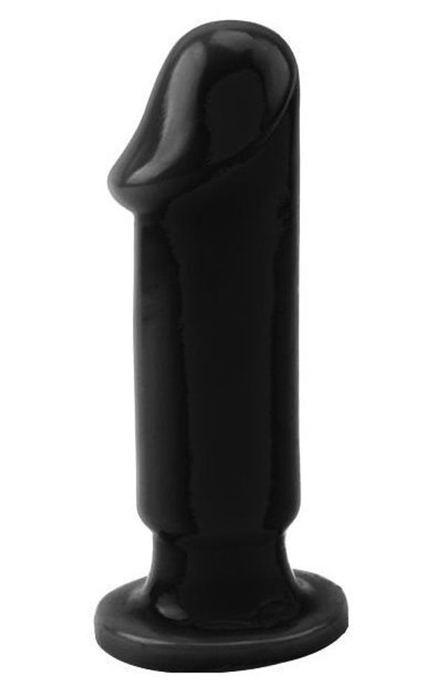 Черная анальная пробка Anal Trainer M - 12,5 см. (Цвет: черный)
