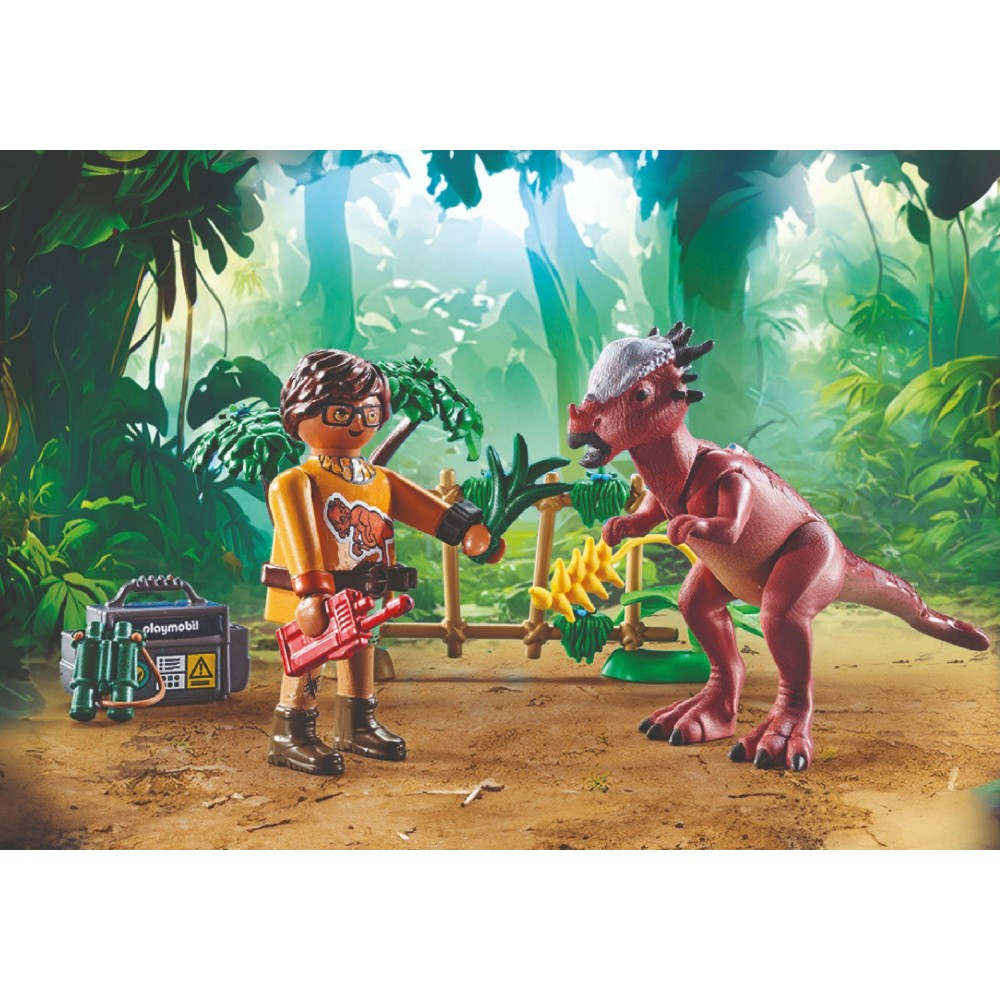 Playmobil Dinos 71822 Наблюдение за динозавром Стигимолохом 37 деталей — фото 4