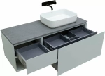 Тумба с раковиной Allen Brau INFINITY 120 1+1 папирус матовый
