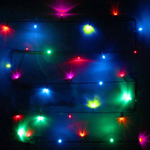 Гирлянда для дома 9,5м 100 ламп LED черный.пров, авторежим, IP-20, RGB (возможность соединения)