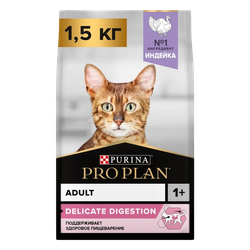 PRO PLAN Кошка ЧувПищ Индейка 6х1.5кг