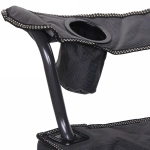 Кресло складное с подлокотниками до 120кг Турист 62*63*95см серо-зеленое