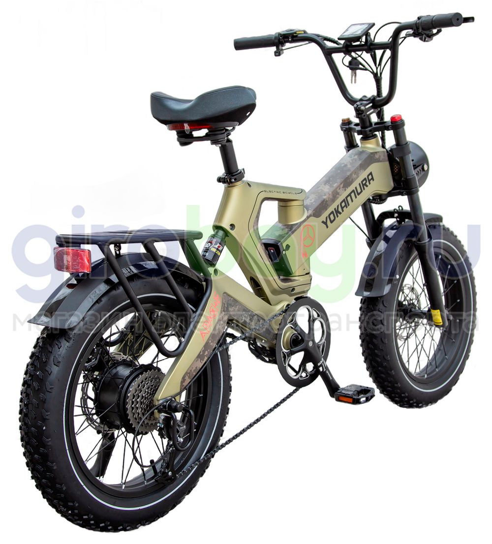Электровелосипед Yokamura Apache (48V/20Ah) - Military Khaki фото 7 фото №7